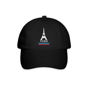 Paris team USA Sport Spiele Athlet Sportler Logo - Baseballkappe - Schwarz/Schwarz - Vorne