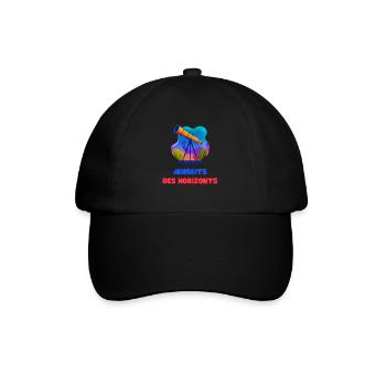 Jenseits des Horizonts - Baseballkappe - Schwarz/Schwarz - Vorne