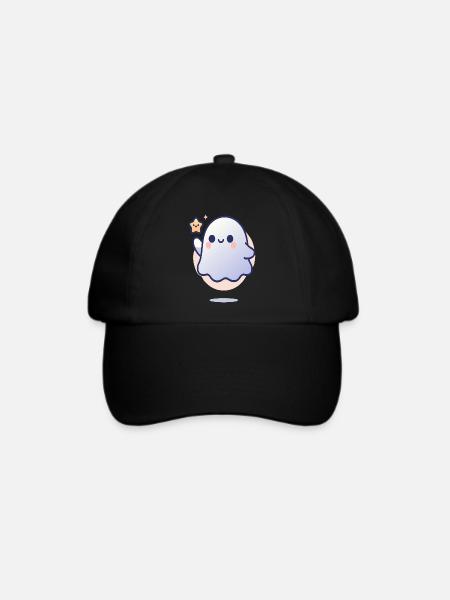 freundlicher Geist - Baseballkappe - Schwarz/Schwarz