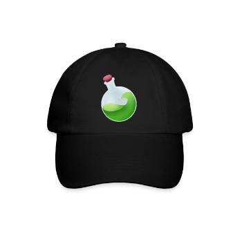 Grüner Zaubertrank - Baseballkappe - Schwarz/Schwarz - Vorne