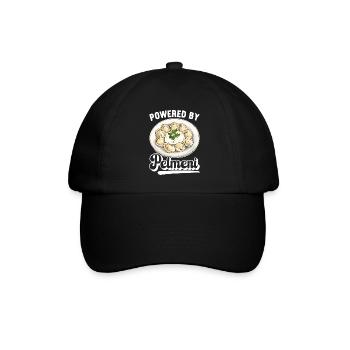 Pelmeni Russische Küche - Baseballkappe - Schwarz/Schwarz - Vorne