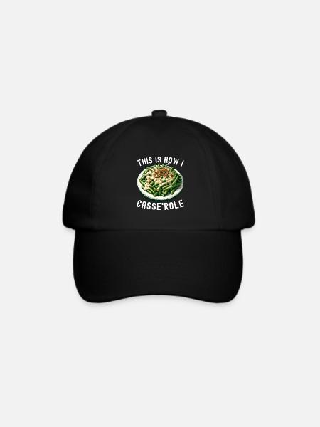 Grüne Bohnen Auflauf - Baseballkappe - Schwarz/Schwarz