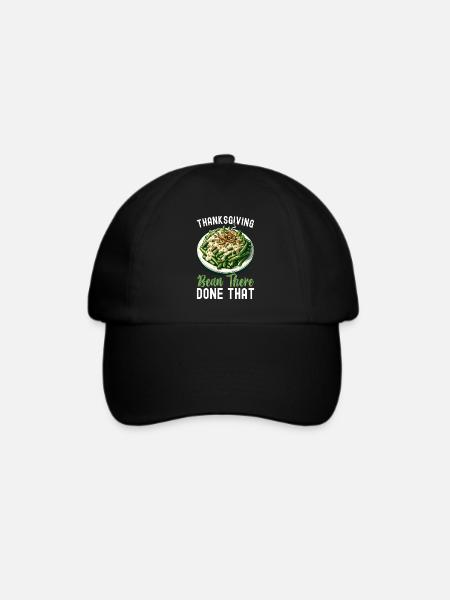 Grüne Bohnen Auflauf - Baseballkappe - Schwarz/Schwarz