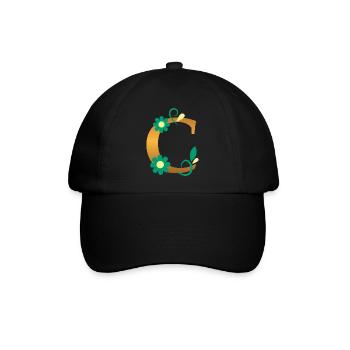C - Baseballkappe - Schwarz/Schwarz - Vorne