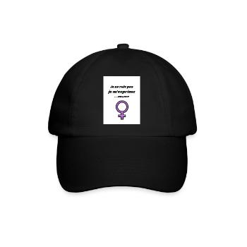 Ich beschwere mich nicht, ich drücke mich nuanciert aus - Baseballkappe - Schwarz/Schwarz - Vorne