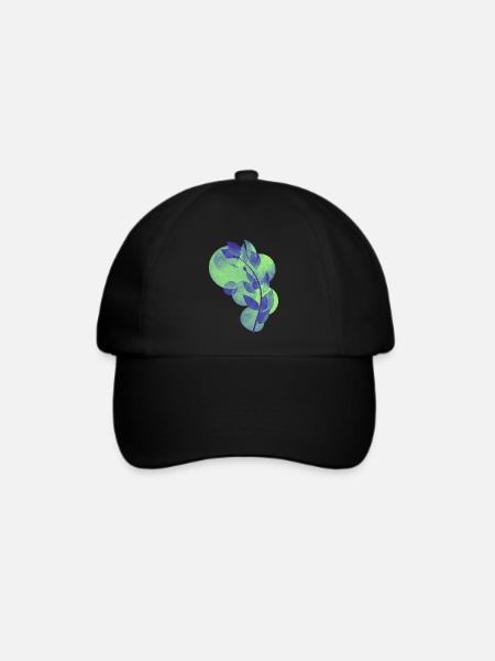 Plant - Baseballkappe - Schwarz/Schwarz