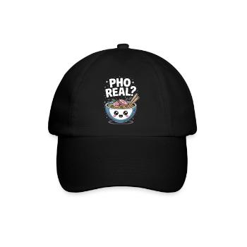 Pho Real Vietnamese Soup Pho - Baseballkappe - Schwarz/Schwarz - Vorne