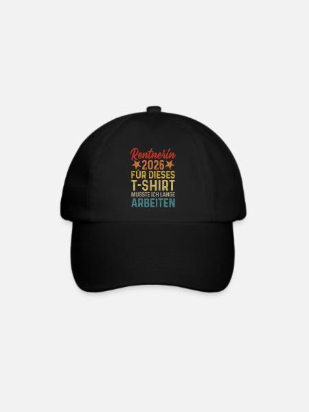 Rentnerin 2026  - Baseballkappe - Schwarz/Schwarz
