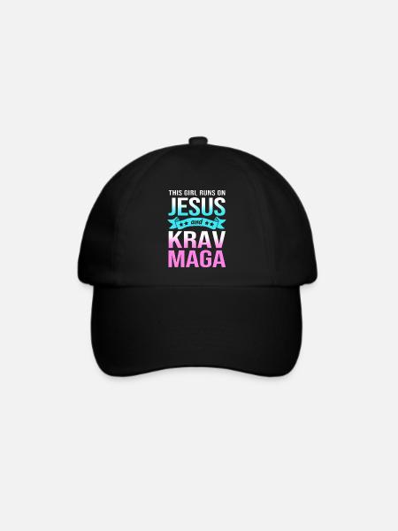 Krav Maga - Baseballkappe - Schwarz/Schwarz