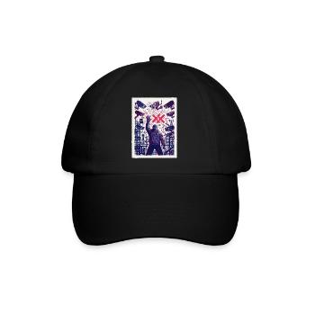 Überwachung Freiheit Freidenker Freigeist - Baseballkappe - Schwarz/Schwarz - Vorne