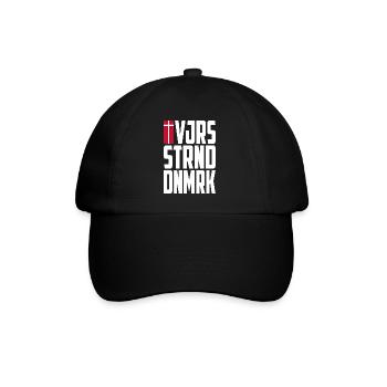 Vejers Strand Dänemark - Baseballkappe - Schwarz/Schwarz - Vorne