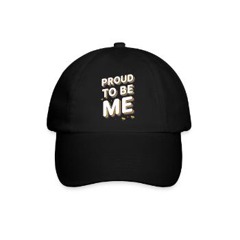 Pride Month LGBT – Stolz darauf, ich zu sein - Baseballkappe - Schwarz/Schwarz - Vorne