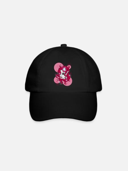 Süße Vampirin - Baseballkappe - Schwarz/Schwarz
