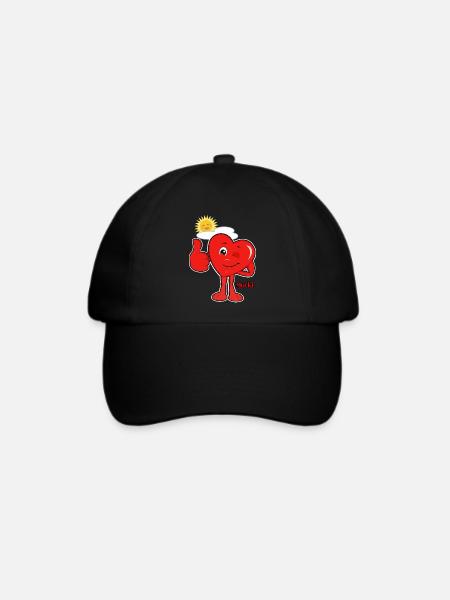 Mucki Happy - Baseballkappe - Schwarz/Schwarz