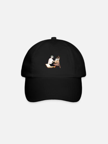 Maler Zeichnen Malerei Malen Bild - Baseballkappe - Schwarz/Schwarz