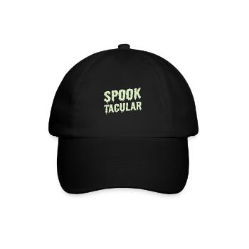 Halloween Hemd Spuk Kostüm Geschenk Tee - Baseballkappe - Schwarz/Schwarz - Vorne