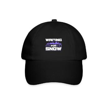 Schnee snow ski - Baseballkappe - Schwarz/Schwarz - Vorne