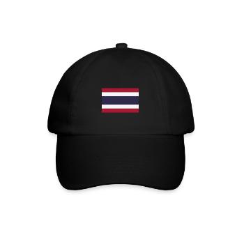 Thailand Fahne Flagge thailändisch Bangkok Thai - Baseballkappe - Schwarz/Schwarz - Vorne