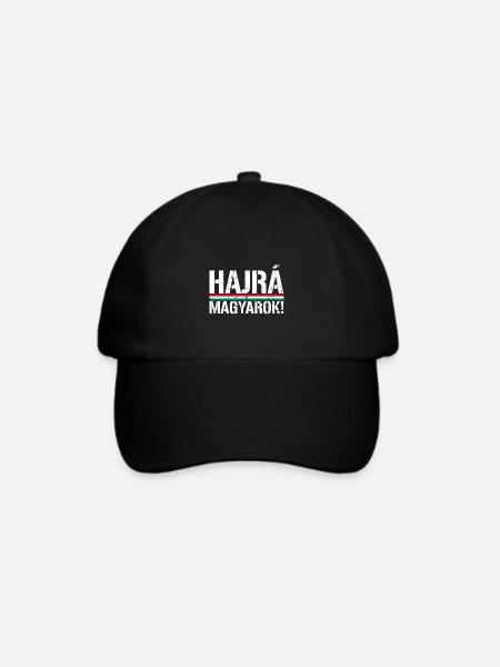 Hajrá Magyarok Ungarn Ungarische Flagge - Baseballkappe - Schwarz/Schwarz