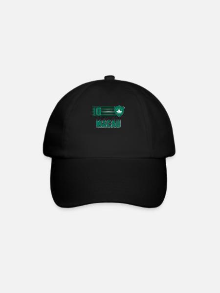 Macau - Baseballkappe - Schwarz/Schwarz