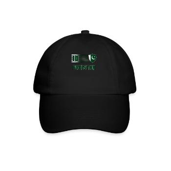 Pakistan - Baseballkappe - Schwarz/Schwarz - Vorne