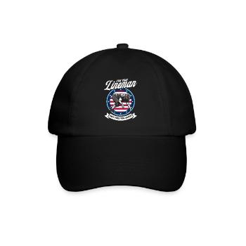 American Football American Football Mannschaft Foo - Baseballkappe - Schwarz/Schwarz - Vorne