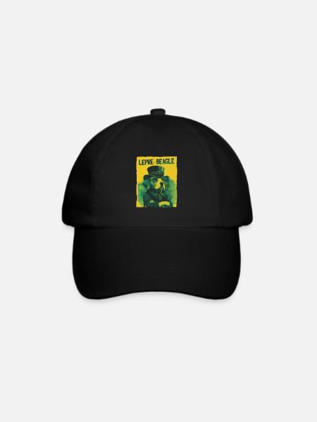 Lepre-Beagle Dog St. Patty - Baseballkappe - Schwarz/Schwarz