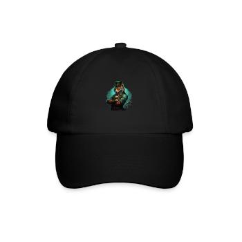 Tiger St. Patty - Baseballkappe - Schwarz/Schwarz - Vorne
