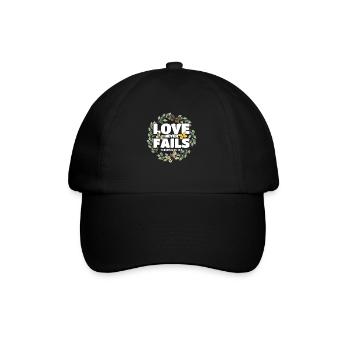Christlich Bibelvers Religiös Geschenk - Baseballkappe - Schwarz/Schwarz - Vorne