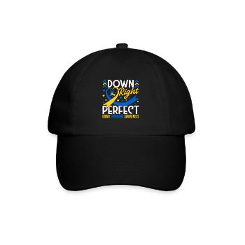 Down Syndrome Awareness Month Down - Baseballkappe - Schwarz/Schwarz - Vorne