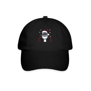 Gamer Weihanchten Gaming Weihnachten Zocken Zocker - Baseballkappe - Schwarz/Schwarz - Vorne