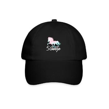 Islandpferd - Baseballkappe - Schwarz/Schwarz - Vorne