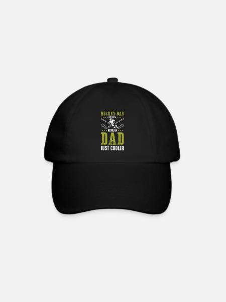 Hockey Papa Eishockey - Baseballkappe - Schwarz/Schwarz