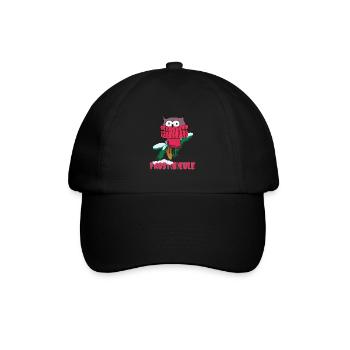 Frost Eule Frostbeule Lustig Winter Spaß Humor - Baseballkappe - Schwarz/Schwarz - Vorne