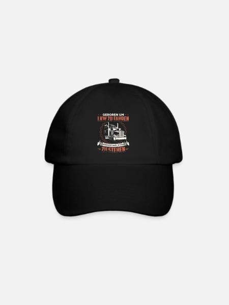 Fernfahrer - Baseballkappe - Schwarz/Schwarz
