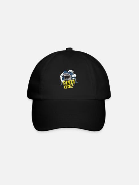 Santa Cruz Kalifornischer Hai - Baseballkappe - Schwarz/Schwarz