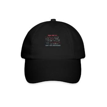 Lustige Komplexe Gleichung Mathematiklehrer - Baseballkappe - Schwarz/Schwarz - Vorne