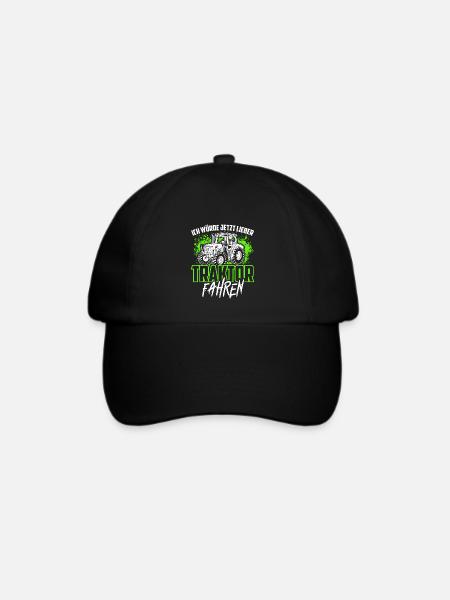 Ich Würde Jetzt Lieber Traktor Fahren Bauer Landwi - Baseballkappe - Schwarz/Schwarz