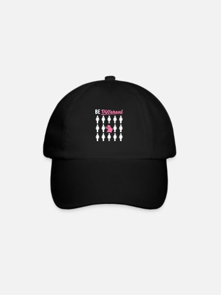 Seien Sie Anders Für Bauchtänzerin - Baseballkappe - Schwarz/Schwarz