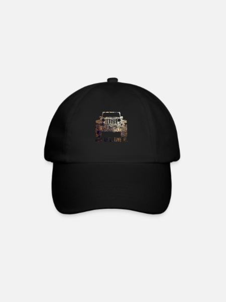 Jeep One Life, lebe es - Baseballkappe - Schwarz/Schwarz
