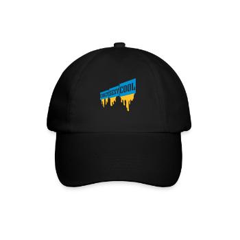 crazy sexy cool Design - Baseballkappe - Schwarz/Schwarz - Vorne