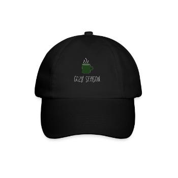 cozy season. - Baseballkappe - Schwarz/Schwarz - Vorne