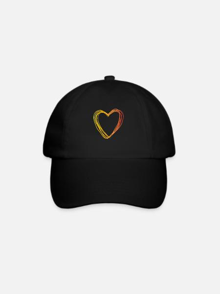 besti - friends - Baseballkappe - Schwarz/Schwarz