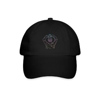 Herz kpop koreapop KPOP Geschenkidee - Baseballkappe - Schwarz/Schwarz - Vorne