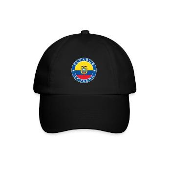 Ecuador - Baseballkappe - Schwarz/Schwarz - Vorne