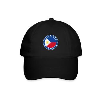 Philippinen - Baseballkappe - Schwarz/Schwarz - Vorne