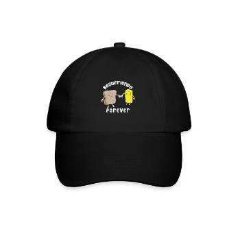 Beste Freunde Best Buds Beste Freundinin - Baseballkappe - Schwarz/Schwarz - Vorne