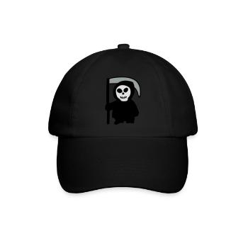 Tod - Baseballkappe - Schwarz/Schwarz - Vorne