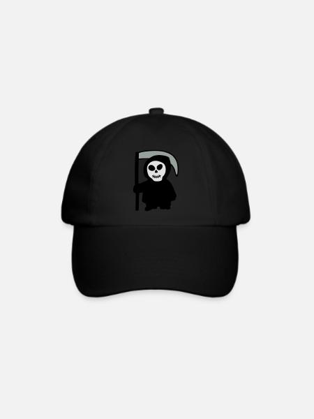 Tod - Baseballkappe - Schwarz/Schwarz