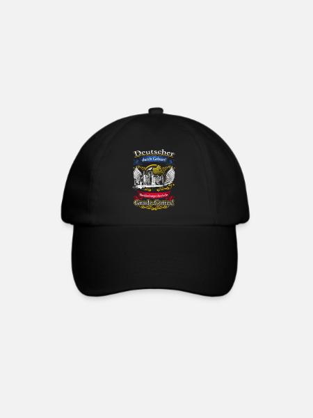 Stolzer Mecklenburger – Heimatliebe und Tradition - Baseballkappe - Schwarz/Schwarz